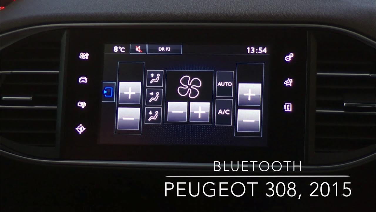 Tilkobling af Bluetooth - Peugeot 308 II, 2014-2017 - YouTube