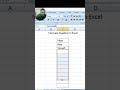 Interview Question in Excel Tips and Tricks #excel #exceltips