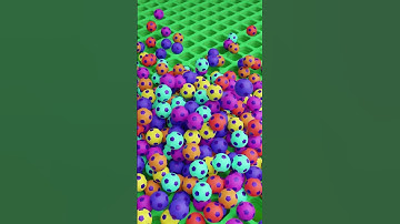 Perfect Footy Fall—Color Pop & Clicks ⚽✨ #satisfying #shorts  Loop 135