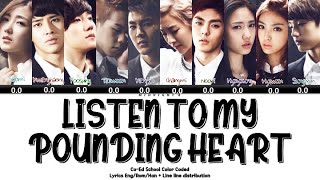Coed School  listen To My Pounding Heart S  Line Distribution color Coded Hanromeng
