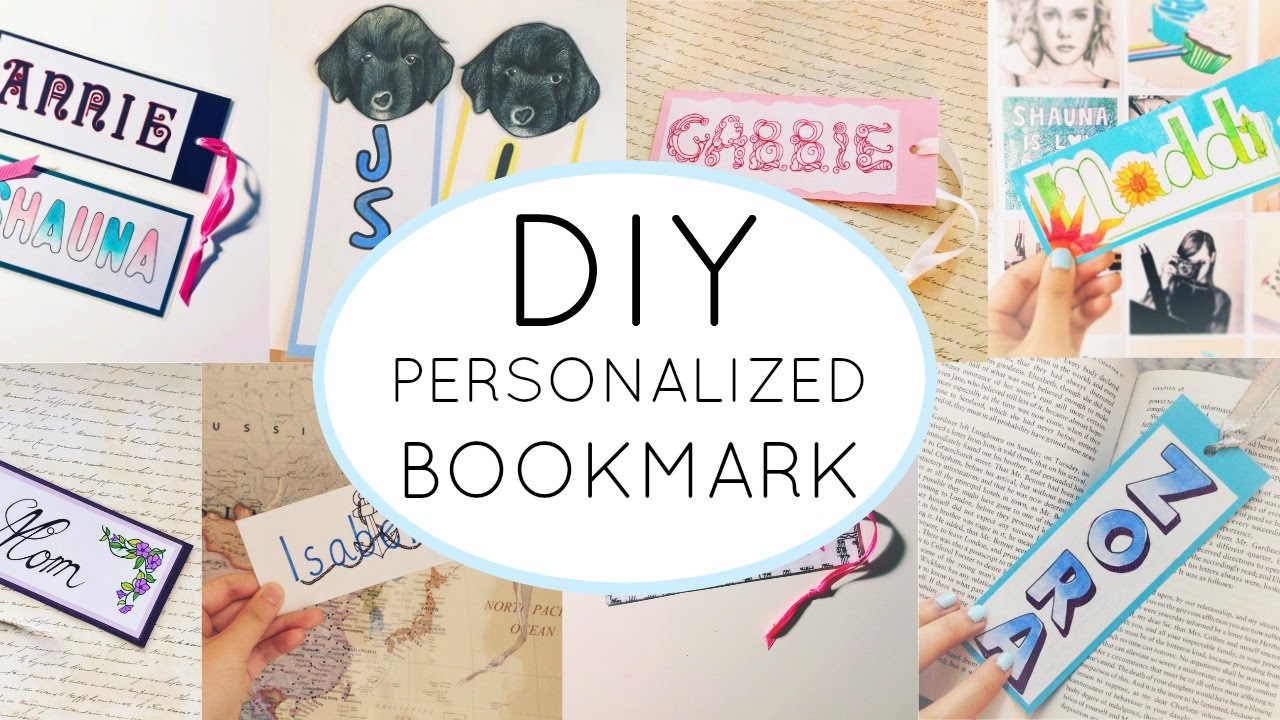 diy personalized bookmark artistx