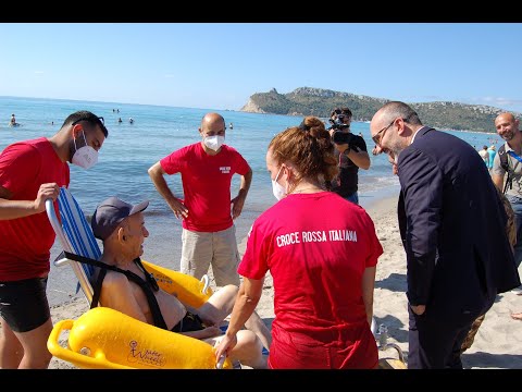 Servizio di accomapgnamento in spiaggia stabilimento dell'Esercito