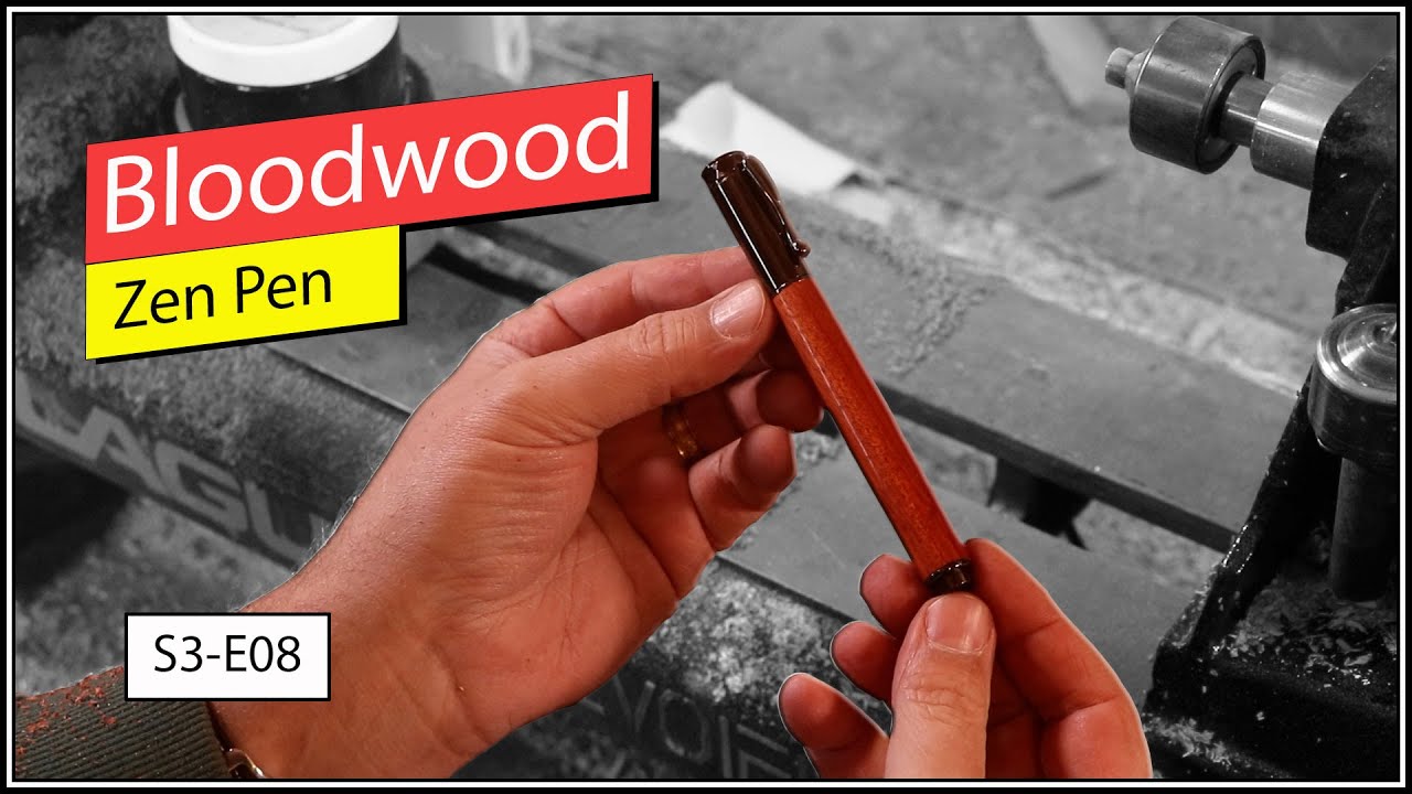 Bloodwood Zen Pen - on a Laguna REVO 1216 Wood Lathe