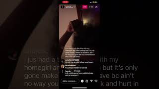 @itsstwins6243 IYONA on live crying  Venting about her sister also