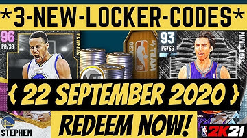 NBA 2K21 Locker Codes | 3 My Team Locker Codes| Locker Codes 2K21| 2K21 Locker Codes | FREE VC