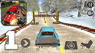 Speed Bump Car Crash Simulator: Beam Damage Drive - Mobile Gameplay Walkthrough Part 1 iOS, Android