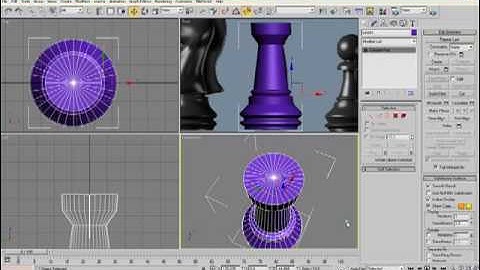 3d max tutorial: Moddeling chess set - The Tower