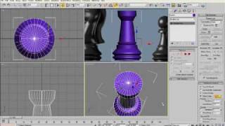 3d max tutorial: Moddeling chess set - The Tower