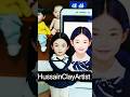 Cute girl clay art: create adorable characters easily #shorts #viral #clayart