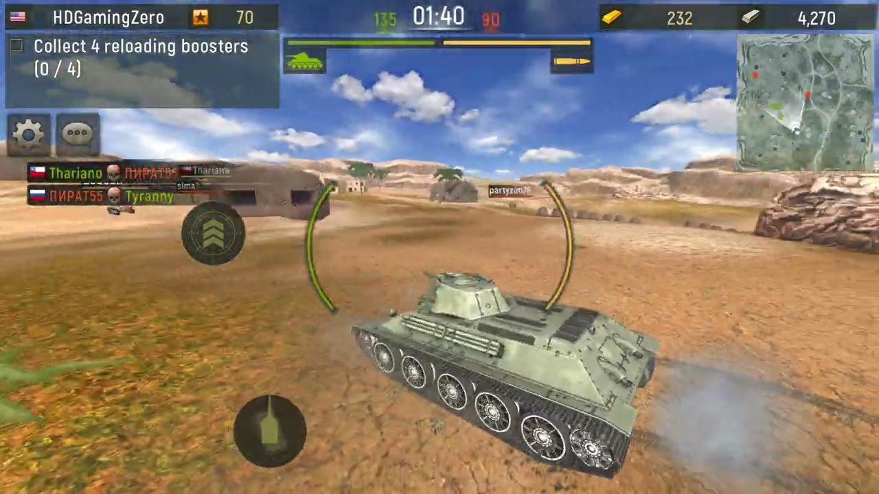 Grand Tanks WW2 Tank Games T 34 South Map Part 19