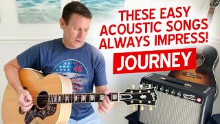 3 EASY Journey Songs Every Acoustic Guitarist Should Know 70s 80s Guitar Lesson