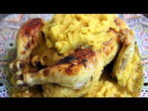 Moroccan Roasted Chicken M'Kalli And M'Hammer Recipe - CookingWithAlia - Episode 192