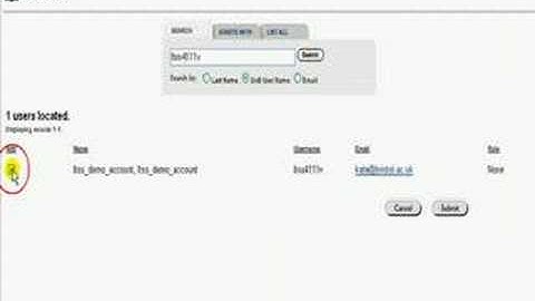 Enrolling a user on your Blackboard Course