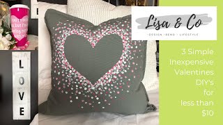 Dollar Tree & Ikea Valentines DIYs  ||  Less Than $10 for all THREE!!
