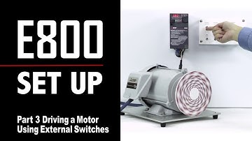 FR E800 Set Up Part 3: Driving a Motor Using External Switches