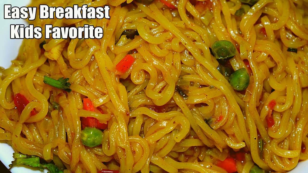 ASMRMaggi Noodles With Vegetables For Breakfast Without Egg Recipe In