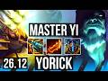 MASTER YI vs YORICK (MID) | EUW Master | 26.12