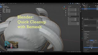 Super Simple Character:  Quick Mesh Cleanup with Remeshing