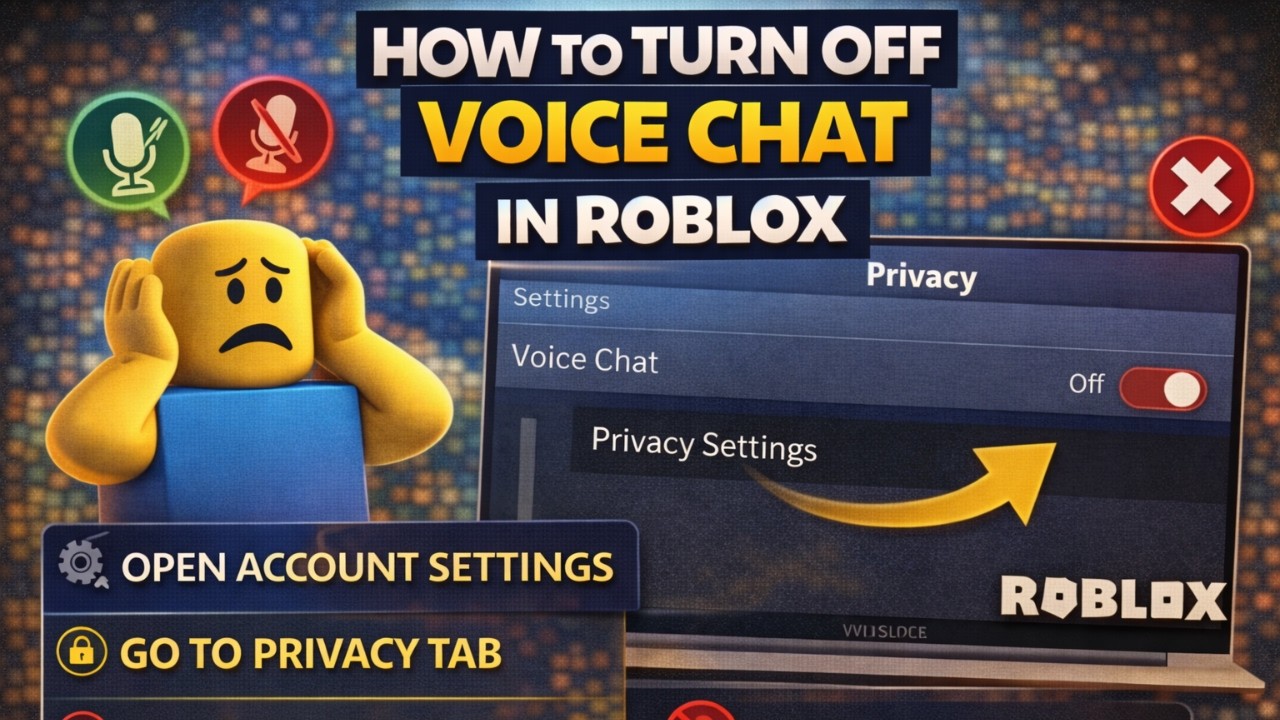 How To Turn Off Voice Chat In Roblox Disable VC Mic STOP Random 