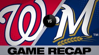 Bats, Woodruff propel Brewers past Nationals - 5/8/19