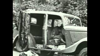 Bonnie and Clyde ambush re-enactment