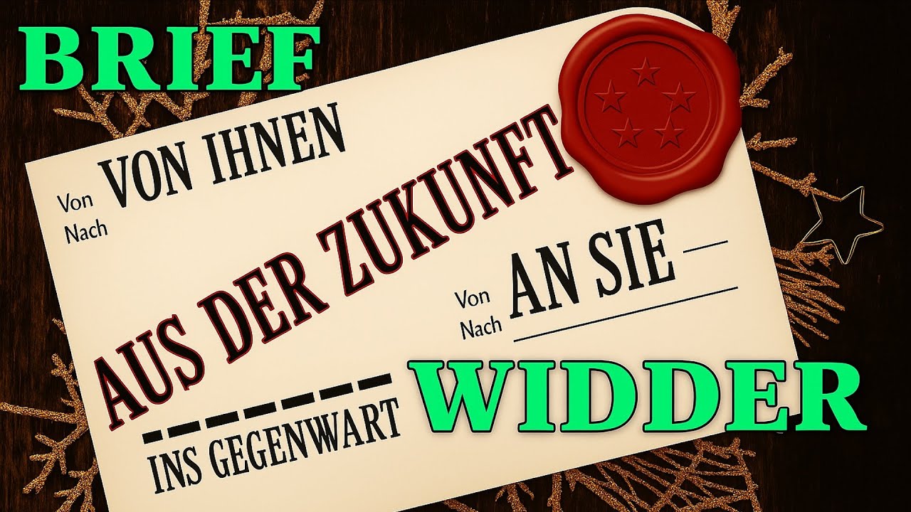 DEIN BRIEF 📩 AUS DER ZUKUNFT, WIDDER ♈ | Was du noch nicht weißt... SCHOCKIEREND! 💯