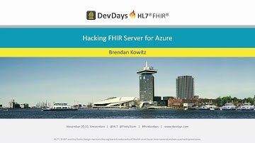Brendan Kowitz - Hacking FHIR Server for Azure | DevDays 2019 Amsterdam