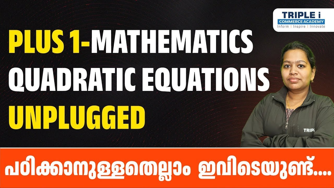 Free Mathematics Tuition for Commerce Students | Quadratic Equations ...