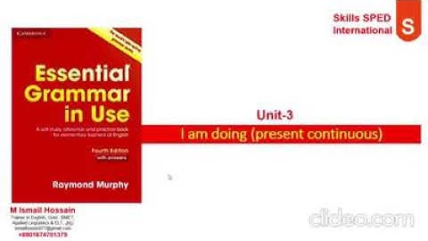 Unit:3 I am doing (Present continuous tense)