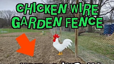 EASY How To Install a Chicken Wire Garden Fence - (By Yourself!)