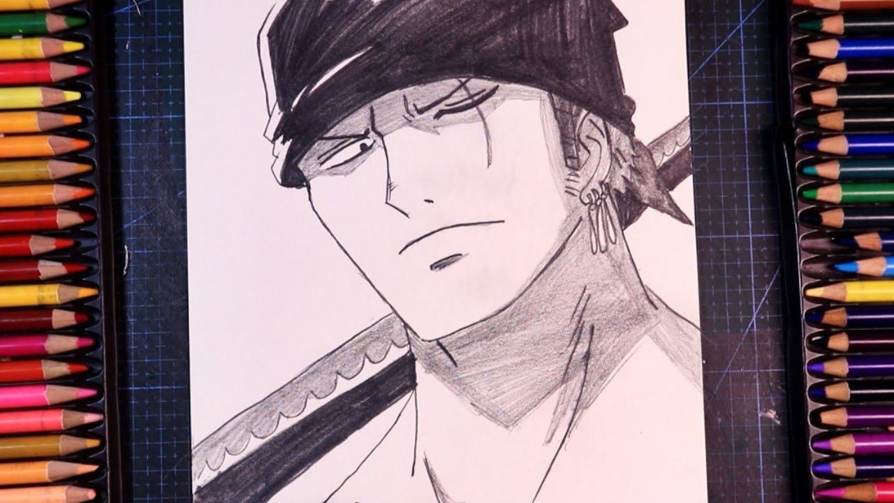 How To Draw Zoro From ONE PIECE || Anime Drawing Step By Step || Easy ...