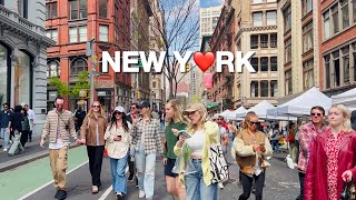 [4K]NYC Spring WalkCarFree Earth Day in New York City  Union Square to NoMad | April 2024