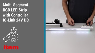 How is the item Multi-Segment RGB LED Strip for visualisation and signalling installed? Instructions