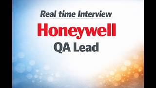 Real Time Interview for QA Lead
