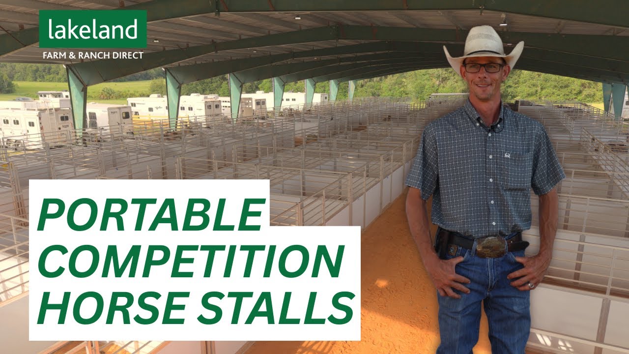 International Livestock Auctioneer Champion Gets Lakeland's Portable Horse Stalls