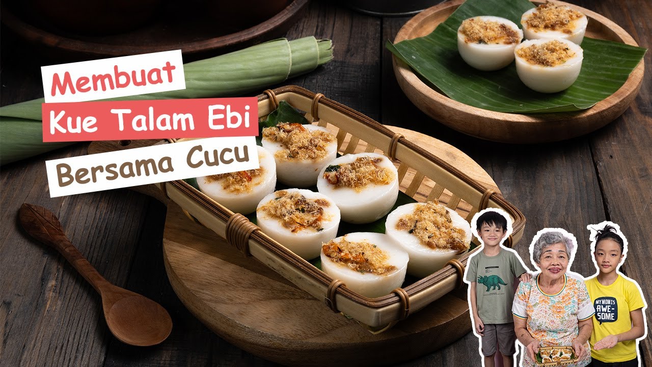 Membuat Talam Ebi Bersama Cucu