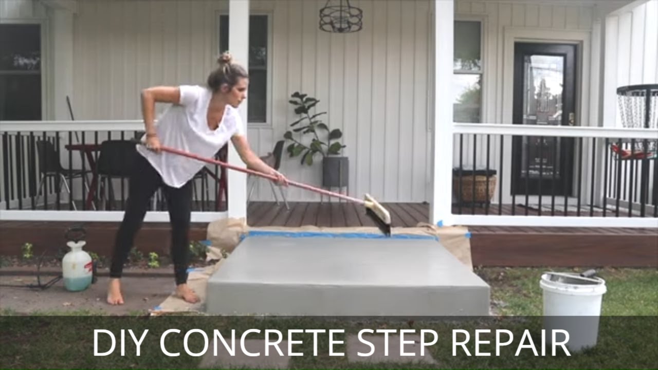 How To Repair Concrete Steps Concrete Step Refinishing Tutorial How To Repair Concrete Steps Concrete Step Refinishing Tutorial