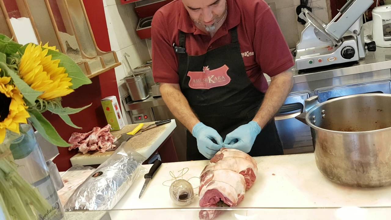 אטליז אבו שקארה שוק טלה ממולא עלי גפן