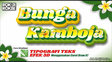 Membuat Tipografi - Teks Efek 3D - 3D Text Effect Menggunakan CorelDraw