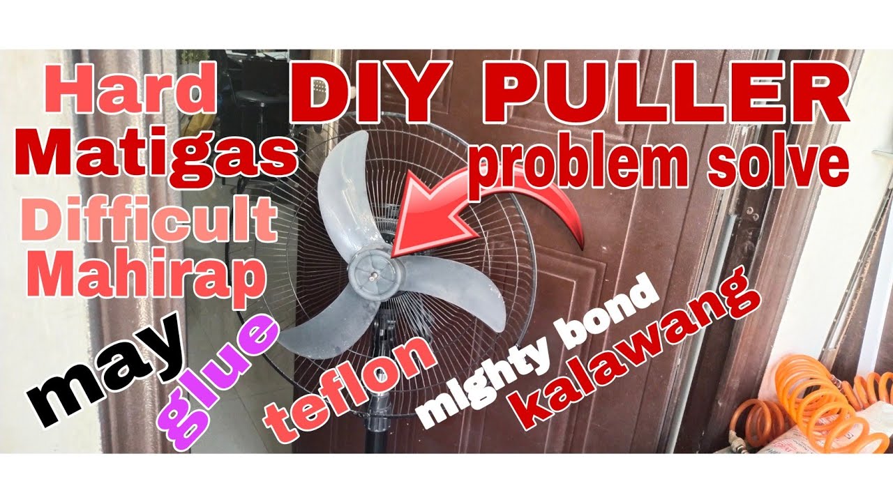 DIY ELECTRIC FAN BLADE PULLER /Click here for more videos YouTube
