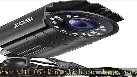 ZOSI 2.0MP 1080P HD 1920TVL Security Camera Hybrid 4-in-1 TVI/CVI/AHD/960H CVBS CCTV Camera Outdoor