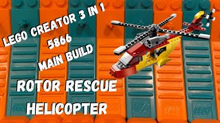 LEGO Creator (3 in 1) Rotor Rescue 5866 Build and Review! Main Helicopter Model!