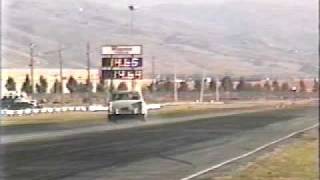 Wild crash '55 Chevy at baylands raceway AKA Fremont dragstrip