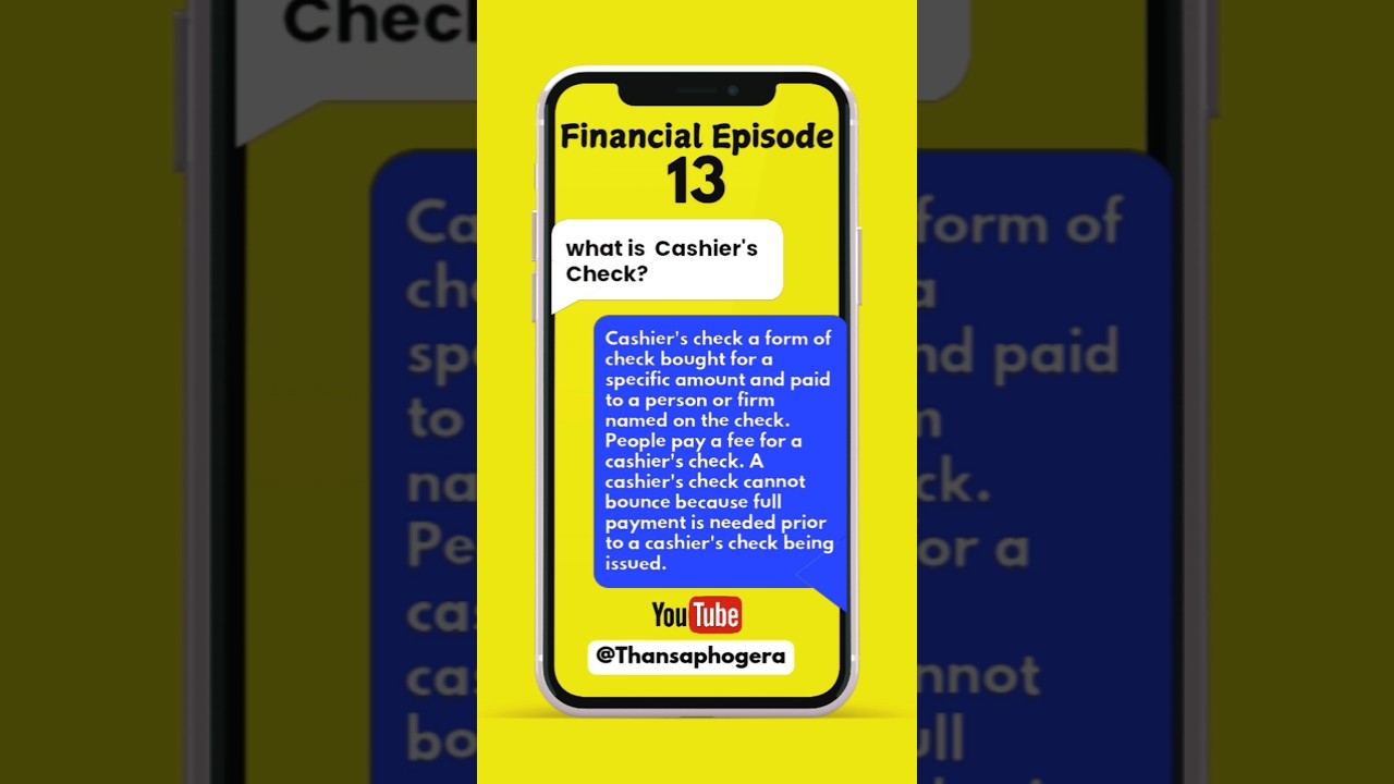 What is Cashier's Check?📈 