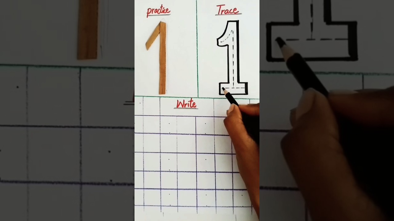 ✏️ Learn to Trace & Write the Number 1! 
