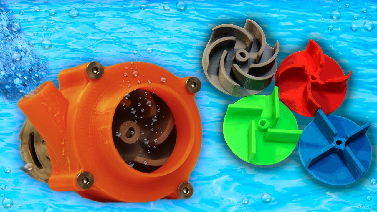 3D Printed Water Pump Impellers - Which One Performs the Best? -