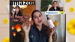 Best Amazon and Flipkart Beauty Haul | everything under 500 | Best Makeup / Crazy Deals screenshot 5