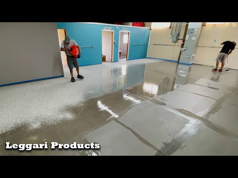How Contractors Upgraded This Shop/Garage Making A Huge Difference Using Flakes & Epoxy