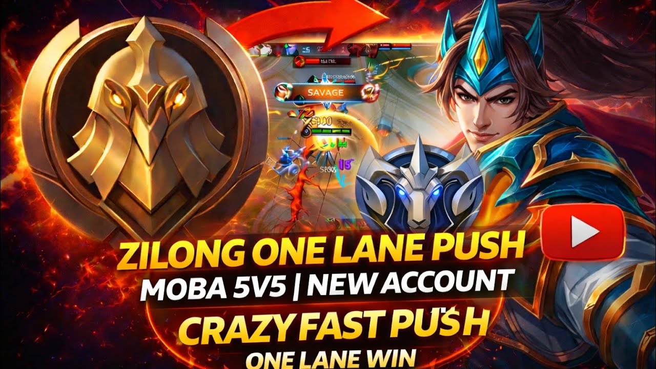 Zilong One Lane Push | Placement to Elite Gameplay