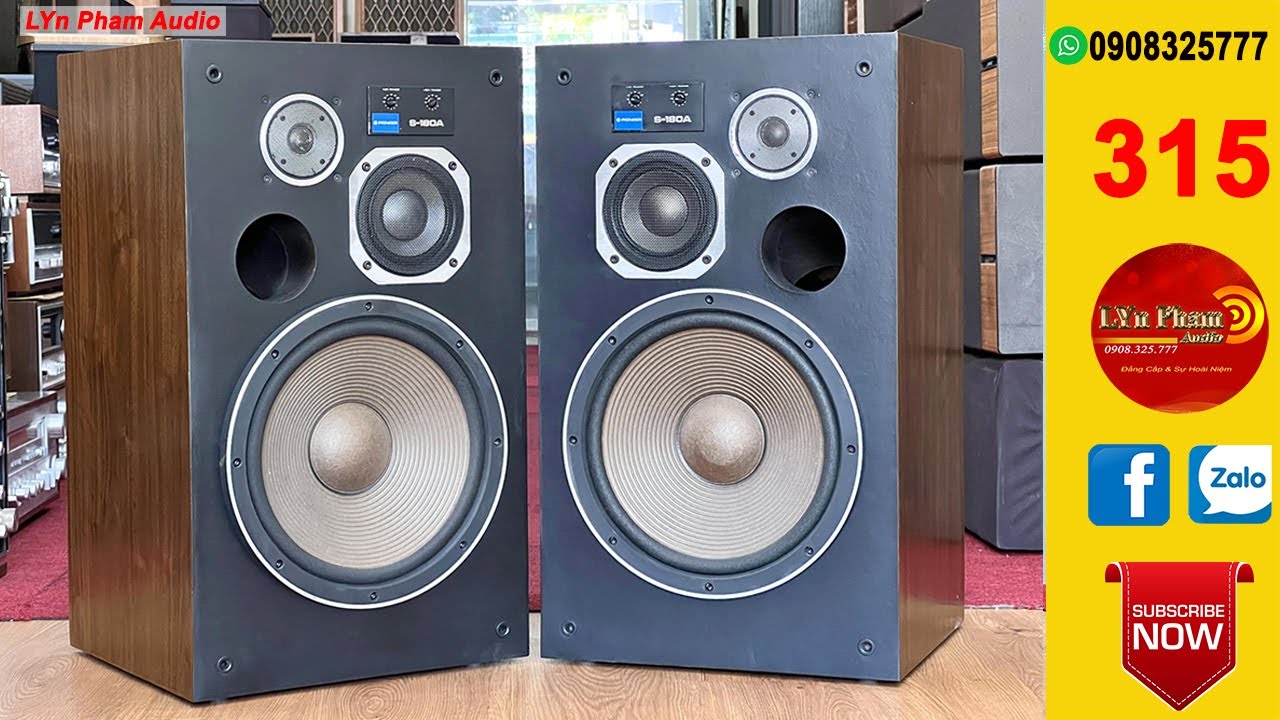 Huyền thoại Pioneer S180A bass vàng hàng nguyên bản đẹp xuất sắc | LYN PHAM AUDIO